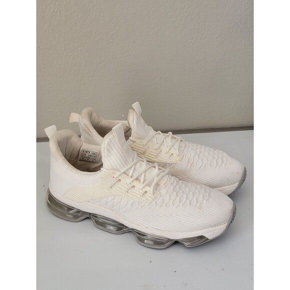 Unbranded Other - Men's Size EU 45 US 11.5 White Knit Running Shoes Sneakers Slip On Unbranded